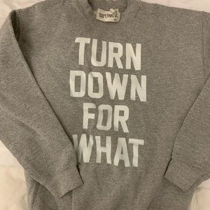 Grey crew neck